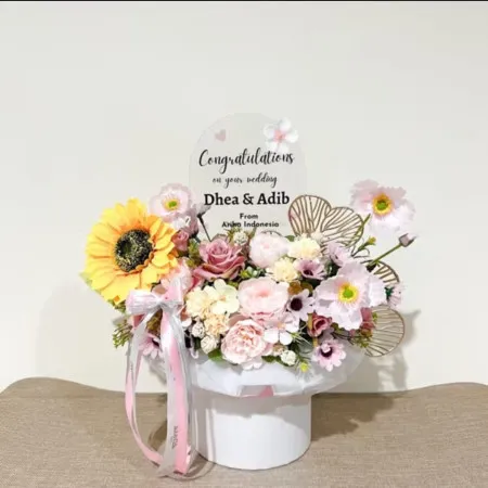 Bloom Box Akrilik Ucapan Wedding Muaro Jambi